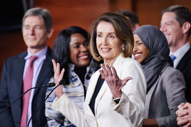 House Minority Leader Nancy Pelosi speaks during a press conference on Friday in Washington.